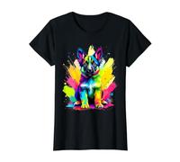 German Shepherd Puppy Value Graphic T-Shirt, Women, Black, XL