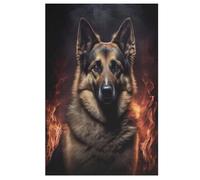 German Shepherd Puzzle Jigsaw Adults And Teenagers 1000 Pieces Wooden Jigsaw Educational Game Toy Family Decoration (78×53cm)