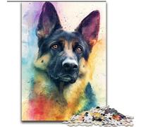 German Shepherd Puzzles 1000 Pieces for Teenagers, Challenging Game for Is Ideal As A Gift for The Whole Family (26x38cm)