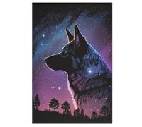 German Shepherd Puzzles 1000 Pieces For Teens And Adults - Wooden Jigsaw Puzzle Family Activity Educational Games 78×53cm