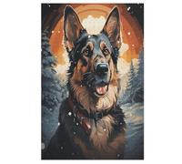 German Shepherd Puzzles 1000 Pieces Jigsaw Puzzles For Teens And Adults - German Shepherd Wooden Jigsaw Puzzle Family Activity Jigsaw Puzzles Educational Games (78×53cm)