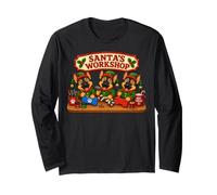 German Shepherd Santa's Workshop Toys Presents North Pole Long Sleeve T-Shirt