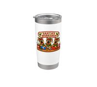 German Shepherd Santa's Workshop Toys Presents North Pole Stainless Steel Insulated Tumbler
