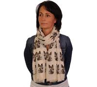 German Shepherd scarf with dogs on - Hand Printed in the UK - German Shepherd gifts for women GSD - OM
