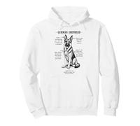 German Shepherd Scientific Illustration Dog Owner Pullover Hoodie