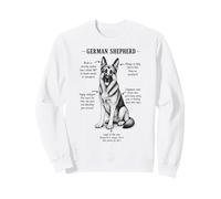 German Shepherd Scientific Illustration Dog Owner Sweatshirt