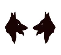 German Shepherd Security Sticker K9 Unit Dog Handler GSD (Reflective Silver)