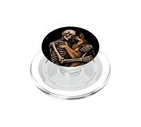 German Shepherd Skeleton Hugging Gothic Dog Art PopSockets PopGrip for MagSafe