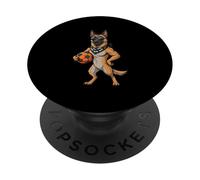 German Shepherd Soccer Dog With Sunglasses PopSockets Adhesive PopGrip