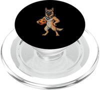 German Shepherd Soccer Dog With Sunglasses PopSockets PopGrip for MagSafe
