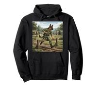 German Shepherd Soldier Obstacle Course Training Dog Pullover Hoodie
