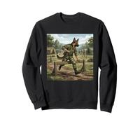 German Shepherd Soldier Obstacle Course Training Dog Sweatshirt