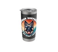 German Shepherd Spirit Animal German Shepherd Stainless Steel Insulated Tumbler