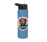 German Shepherd Spirit Animal German Shepherd Stainless Steel Insulated Water Bottle