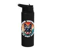 German Shepherd Spirit Animal German Shepherd Stainless Steel Insulated Water Bottle
