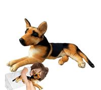 German Shepherd Stuffed Animal - Skin-Friendly Large Plush Figure, Soft Toy Doll, Wolf Dog Companion, Convenient Cleaning Decorative Ornament | Childhood Comfort Gift for Home Room Display