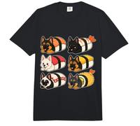 German Shepherd Sushi Roll Set Kawaii Comfort Colors Adult Heavyweight T-Shirt