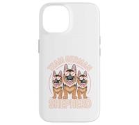 German Shepherd Team Cute Cartoon for Dog Owner Pet Alsatian Case for iPhone 14