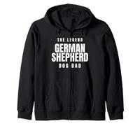 German Shepherd The Legend Dog Dad Best Friend Pet Owner Zip Hoodie