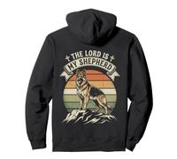 German Shepherd The Lord Is My Shepherd Psalm 23 Retro Pullover Hoodie