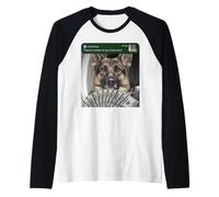 German Shepherd There is Motion At Your Front Door Silly Dog Raglan Baseball Tee