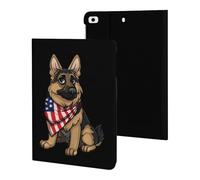 German Shepherd U.S Flag Case Compatible for ipad Mini 1/2/3/4/5 (7.9in) Tablet Cases Stand Protective Cover with Sleep/Wake