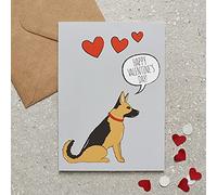 German Shepherd Valentine's Day Card