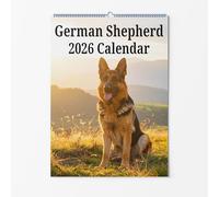 German Shepherd Wall Calendar - Choice Of Sizes - A3 Dog Calendar - Dog Lovers Monthly Planner 2026