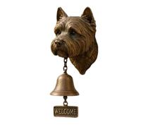 German Shepherd Welcome Bell,New Various Dog Welcome Doorbell Decoration Vintage Wall-Mounted Decorative Cast Iron/Resin Hanging Bell for Entryways,Yard,Garden,Outdoor Gift (West Highland Terrier)