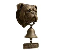 German Shepherd Welcome Bell,New Various Dog Welcome Doorbell Decoration Vintage Wall-Mounted Decorative Cast Iron/Resin Hanging Bell for Entryways,Yard,Garden,Outdoor Gift (Boxer)