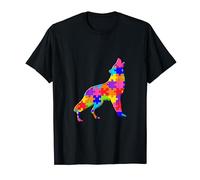 German Shepherd wolf Dog Pet Jigsaw Autism Puzzle T-Shirt