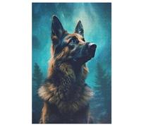 German Shepherd Wooden Jigsaw Puzzles 1000 Piece Puzzle For Adults. Challenging To Complete But Fun And Humorous Jigsaws 78×53cm