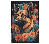 German Shepherd Wooden Jigsaw Puzzles for Adults 1000 Piece | Puzzles | Puzzles for Kids & Teens, Fun Educational Games for Family Game Night (78×53cm)