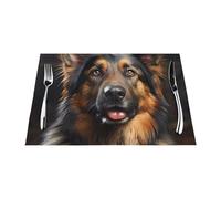 German Shepherd Woven Placemat 12x18 Inch - Non-Slip, 1 Durable for Home and Kitchen Decor