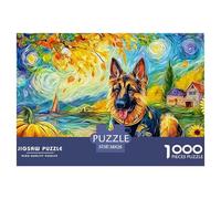 German ShepherdMaster-Level Jigsaw Puzzles for Adults Embark on A 1000-Piece Advanced And Challenging Puzzle Games Journey - Positioned As The Ultimate Gift Jigsaw Puzzles for Adults And Kids Age 12