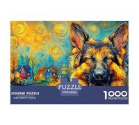 German ShepherdMaster-Level Jigsaw Puzzles for Adults Embark on A 1000-Piece Advanced And Challenging Puzzle Games Journey - Positioned As The Ultimate Gift Jigsaw Puzzles for Adults And Kids Age 12
