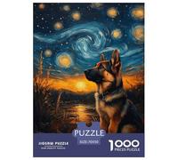 German Shepherds 1000 Piece Jigsaw Puzzle Educational Games Creative Jigsaw Puzzles Beautiful Decoration Puzzle for Adults And Kids 70x50cm/1000pcs