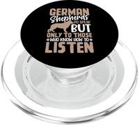 German Shepherds Do Speak But Only To Those Who Know How To PopSockets PopGrip for MagSafe