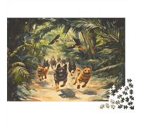 German Shepherds Jigsaw Puzzles For Adults 1000 Piece Puzzle Jigsaw 1000 Piece For Adults And Kids Jigsaw Puzzle Great Gift For All Ages 1000pcs (75x50cm)