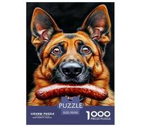 German Shepherds Jigsaw Puzzles for Adults Animal Puzzles 1000 Pieces Brain Challenge for Adults Gifts 70x50cm/1000pcs