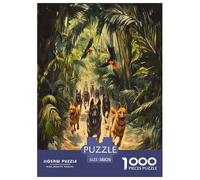 German Shepherds Jigsaw Puzzles Puzzle for Adults Kids. 1000 Piece Great Gifts Challenge Toy Educational Game Home Decoration for Adults& Kids Age 14 Years Up 38x26cm/1000pcs