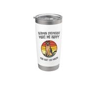 German Shepherds Make Me Happy Stainless Steel Insulated Tumbler