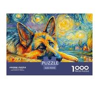 German ShepherdSophisticated 1000-Piece Jigsaw Puzzles for Adults Comprised of 1000 Individually Challenging Puzzle Game Pieces - Conceived As An Exceptional Gift Jigsaw Puzzles for Adults And Kids A