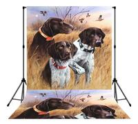 German Short-Haired Pointer Dog Fall, Photography Backdrop Photo Props 5x7FT Photo Background for Party Home Decoration
