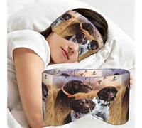 German Short-Haired Pointer Dog Fall, Sleep Mask for Home Travel, Full Eye Covers Light Blocking Eye Mask Sleep Eye and Ear Muffs