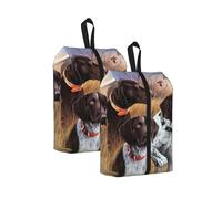 German Short-Haired Pointer Dog Fall, Travel Shoe Bags 2 Pack, Waterproof Shoe Storage Bags, Shoe Organizer for Travel and Home