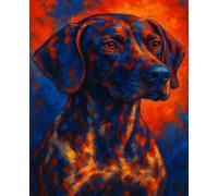 German Short Haired Pointer GSP Original Artwork Lined Composition Notebook