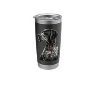 German Shorthair Pointer 4th July Funny GSP Mom Dad Stainless Steel Insulated Tumbler