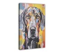 German Shorthair Pointer Dog Poster Canvas Poster Bedroom Decor Landscape Office Room Decor Gift 24x36inch(60x90cm)