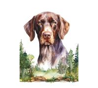 German Shorthair Pointer GSP 6x9 College Ruled Lined Notebook: Journal, Composition Notebook